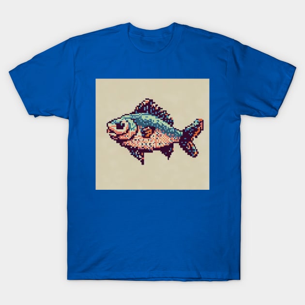 Pixel fish T-Shirt by Donkeh23